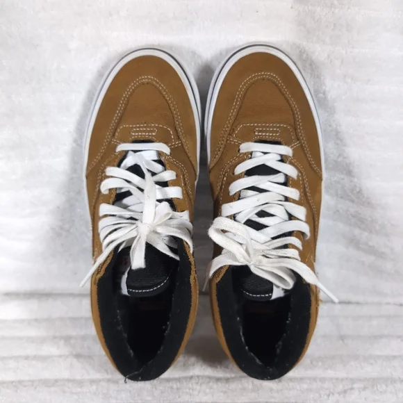 Vans Half Cab 92 Men Shoes Size 7 Andrew Reynolds Golden Brown Skateboard Suede